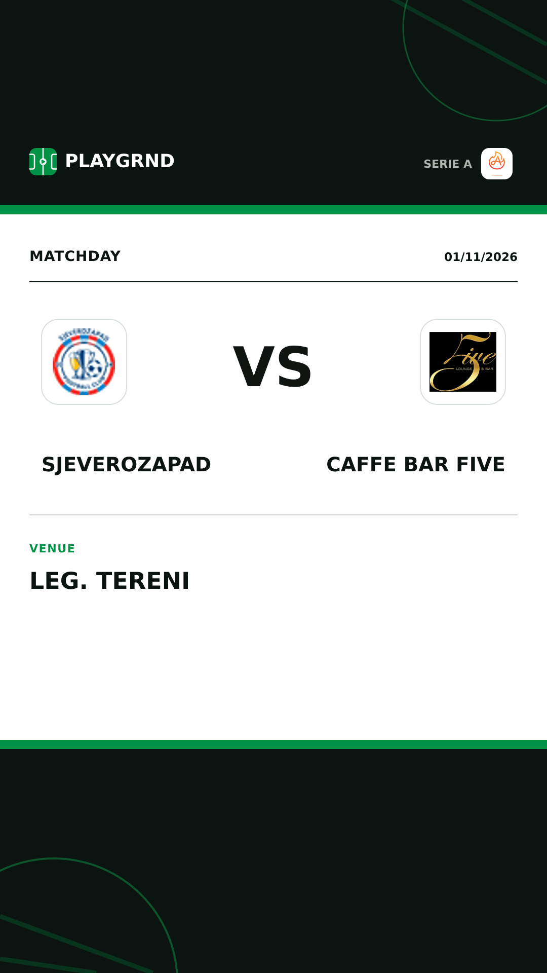 Instagram artwork: Sjeverozapad vs Caffe Bar Five
