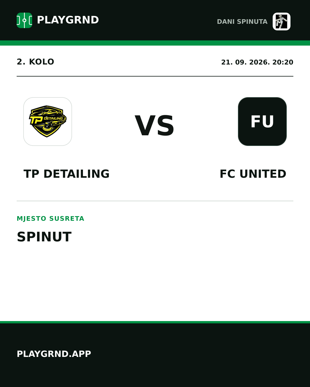 Instagram slika: TP Detailing vs FC United