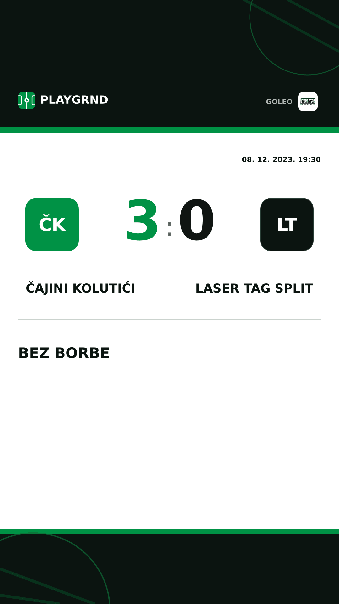 Instagram slika: Čajini kolutići 3:0 Laser tag Split