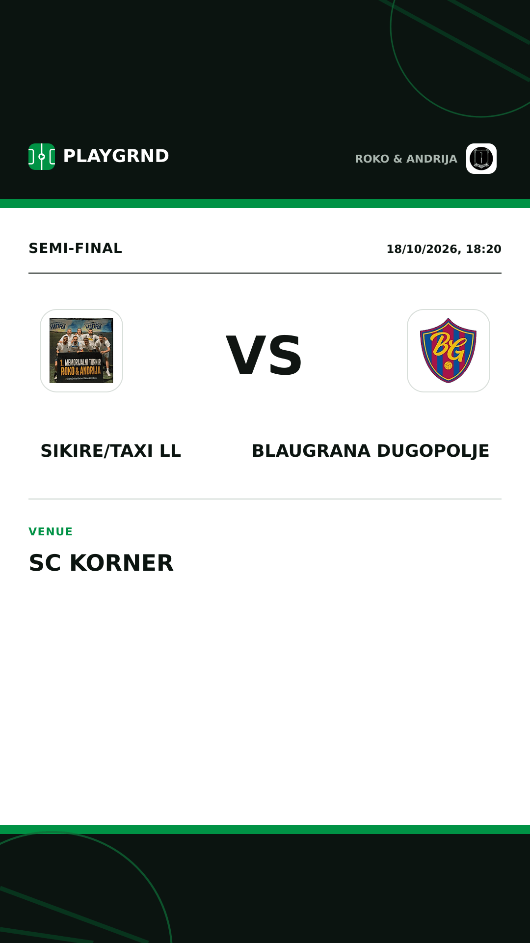 Instagram artwork: Sikire/Taxi LL vs Blaugrana Dugopolje