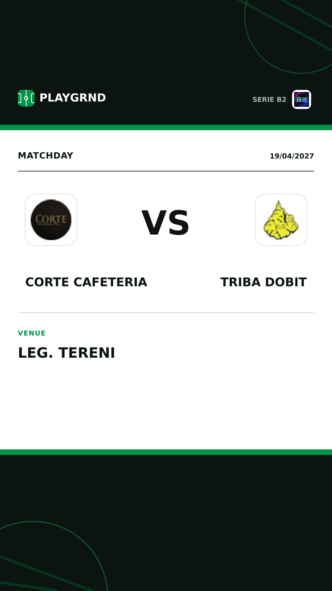 Instagram artwork: Corte Cafeteria vs Triba Dobit