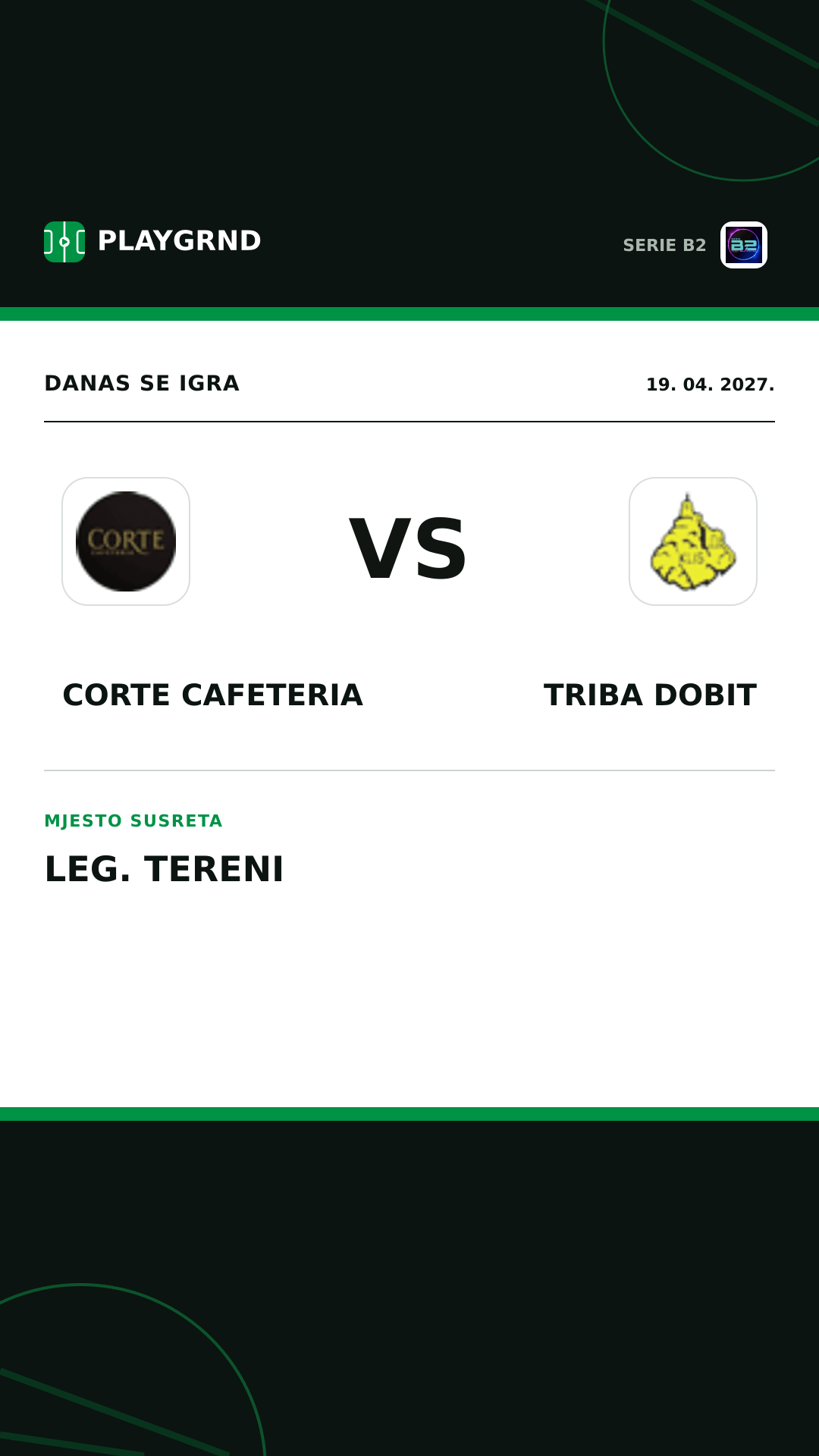 Instagram slika: Corte Cafeteria vs Triba Dobit