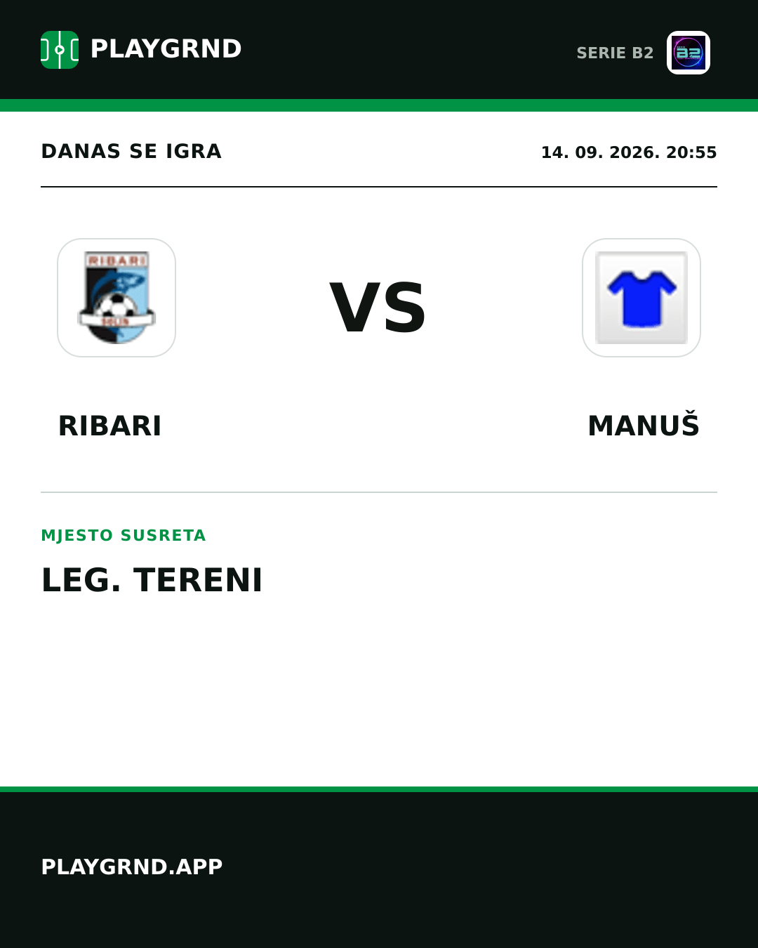 Instagram slika: Ribari vs Manuš