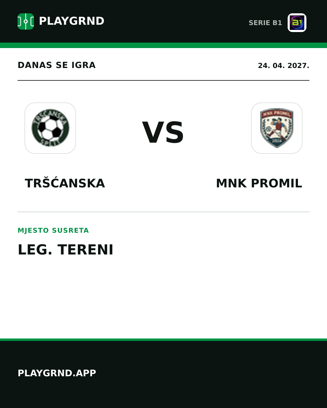 Instagram slika: Tršćanska vs Mnk Promil
