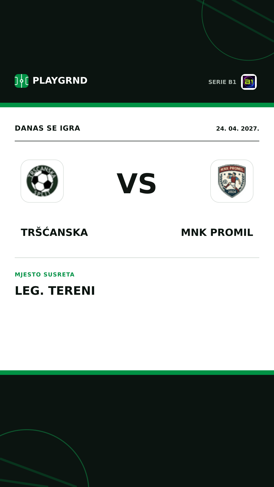 Instagram slika: Tršćanska vs Mnk Promil