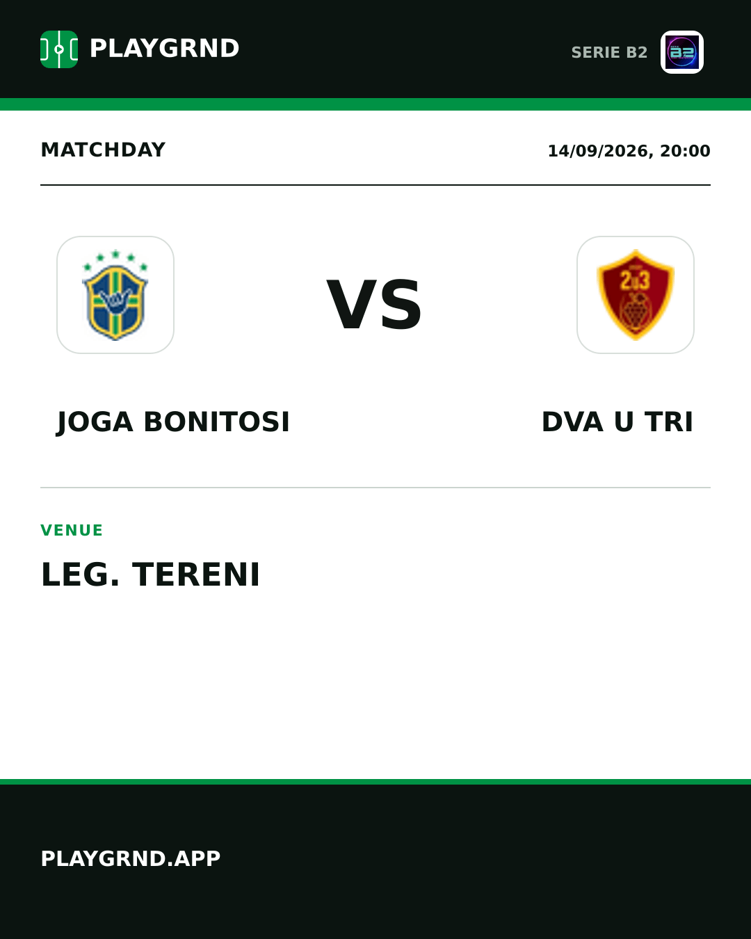 Instagram artwork: Joga Bonitosi vs Dva U Tri