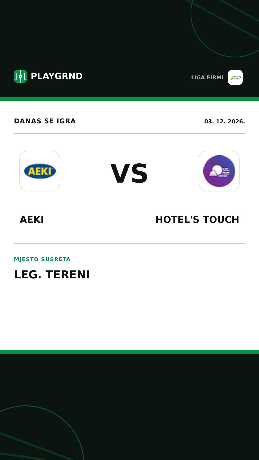 Instagram slika: AEKI vs Hotel's Touch