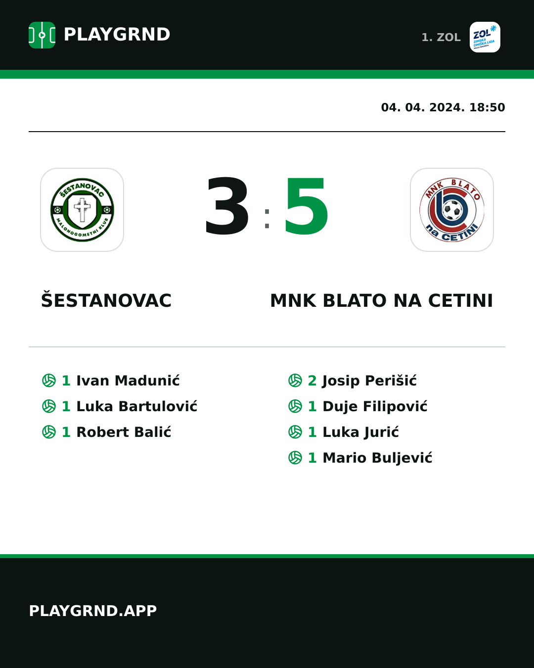 Instagram slika: Šestanovac 3:5 MNK Blato na Cetini