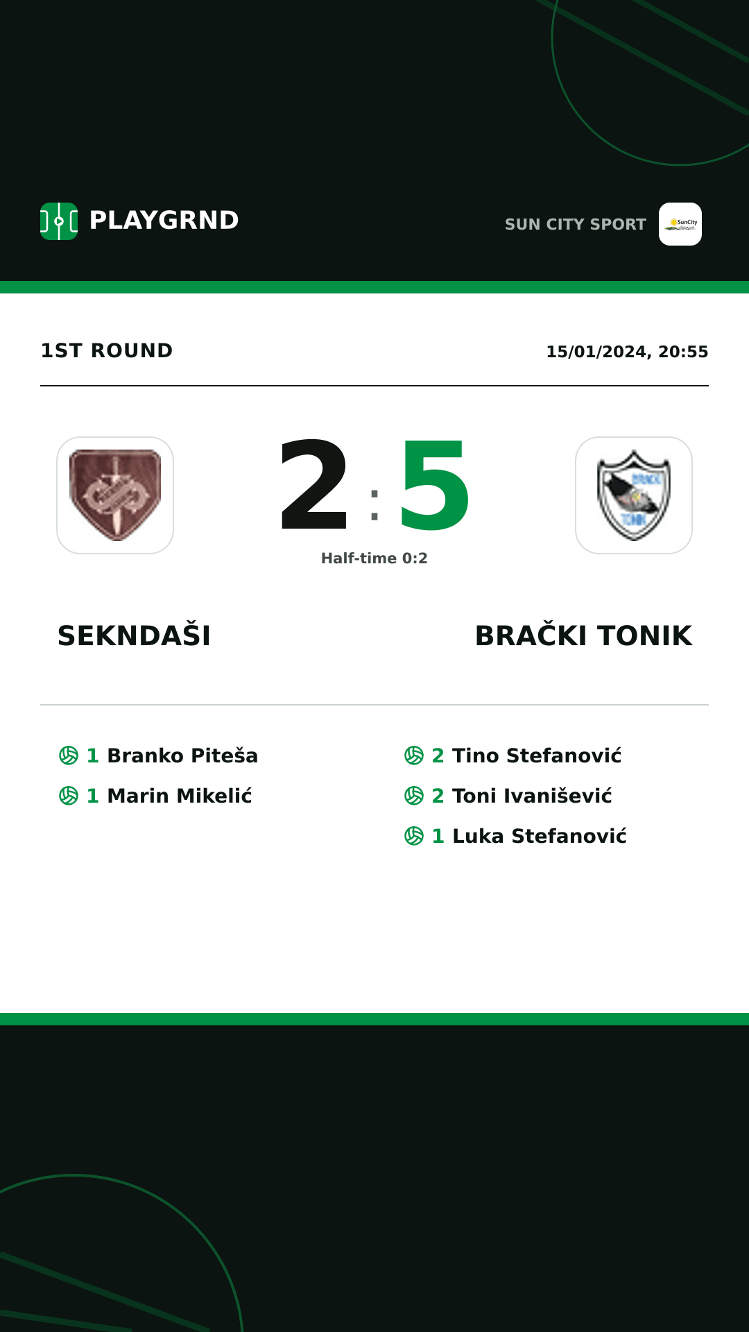Instagram artwork: Sekndaši 2:5 Brački Tonik
