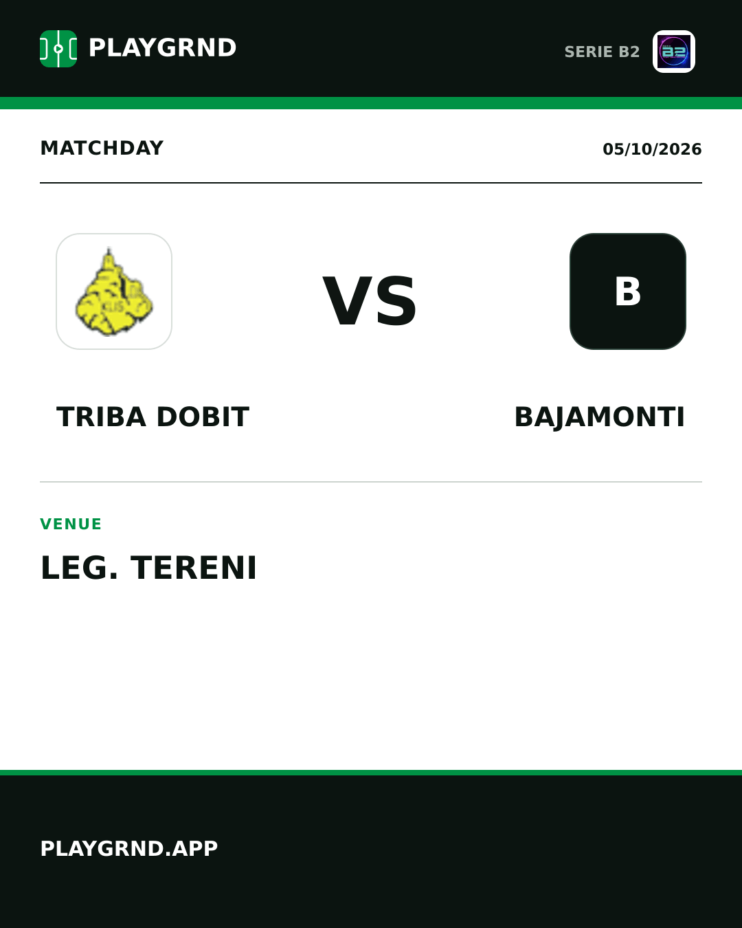 Instagram artwork: Triba Dobit vs Bajamonti