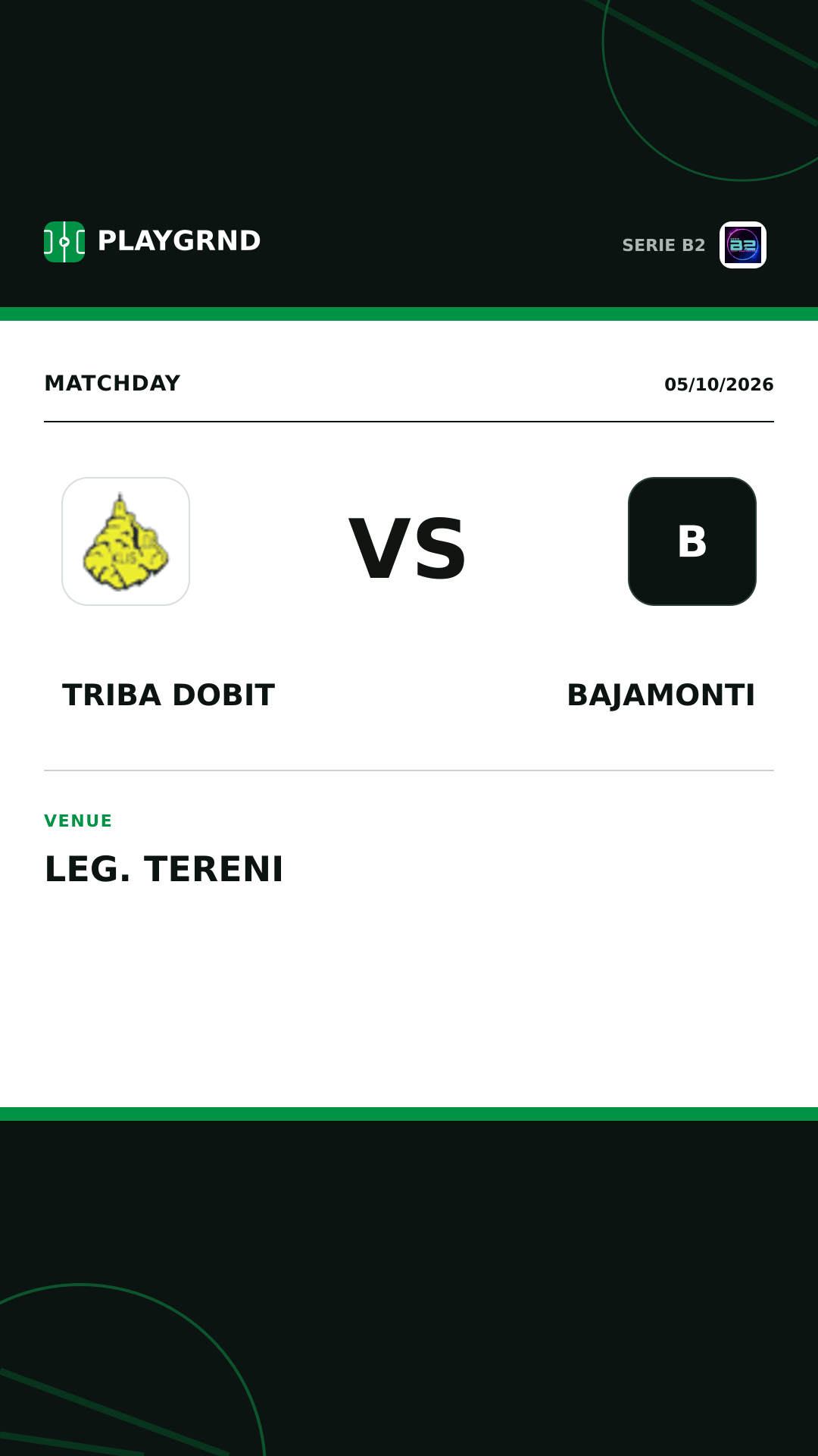 Instagram artwork: Triba Dobit vs Bajamonti