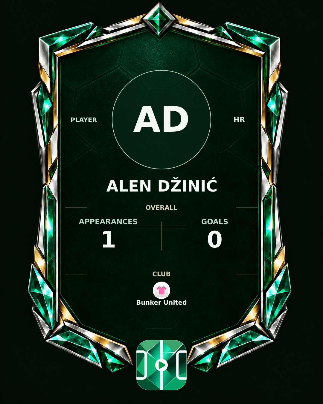 Alen Džinić's PLAYGRND profile graphic