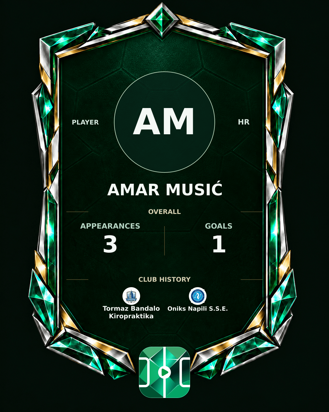 Amar Musić's PLAYGRND profile graphic