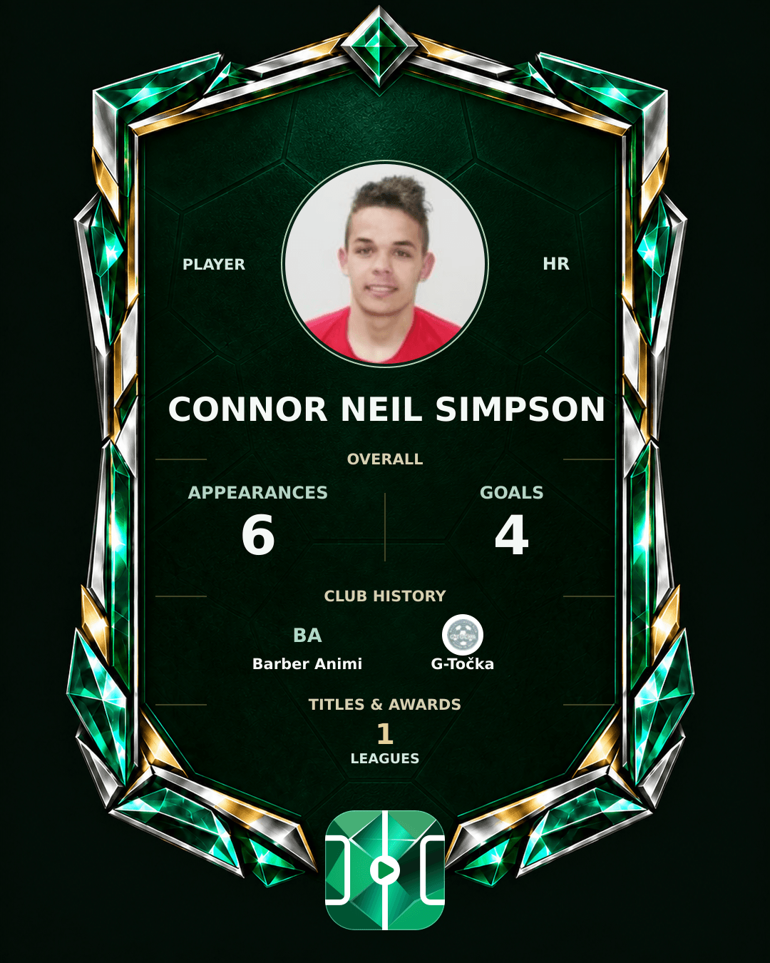 Connor Neil Simpson's PLAYGRND profile graphic