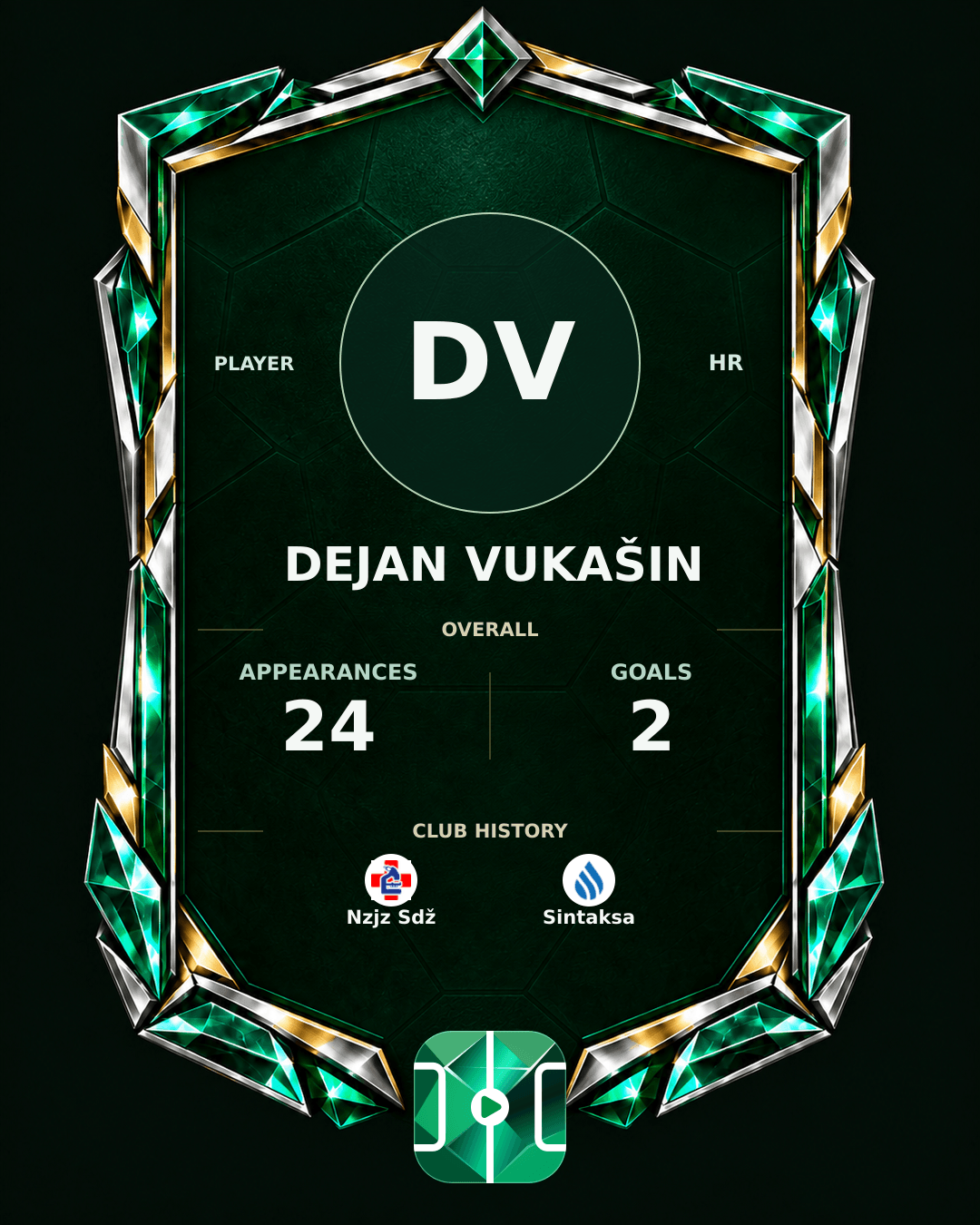 Dejan Vukašin's PLAYGRND profile graphic