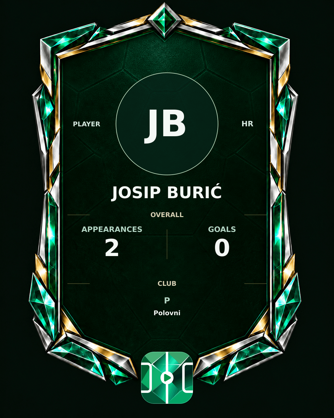Josip Burić's PLAYGRND profile graphic