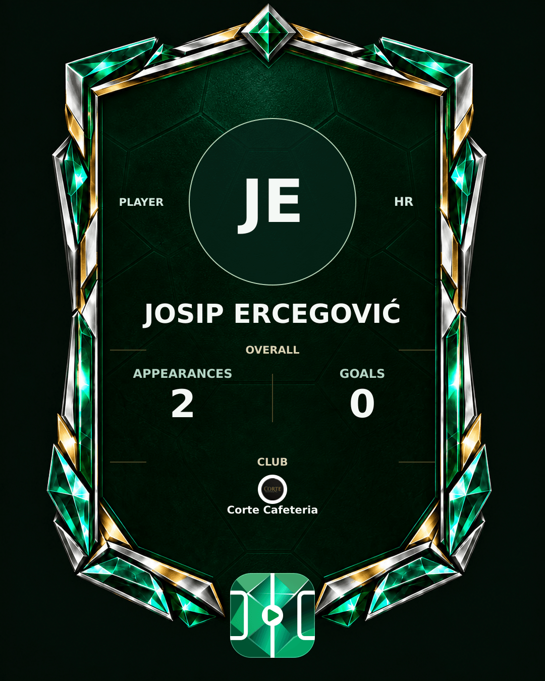 Josip Ercegović's PLAYGRND profile graphic