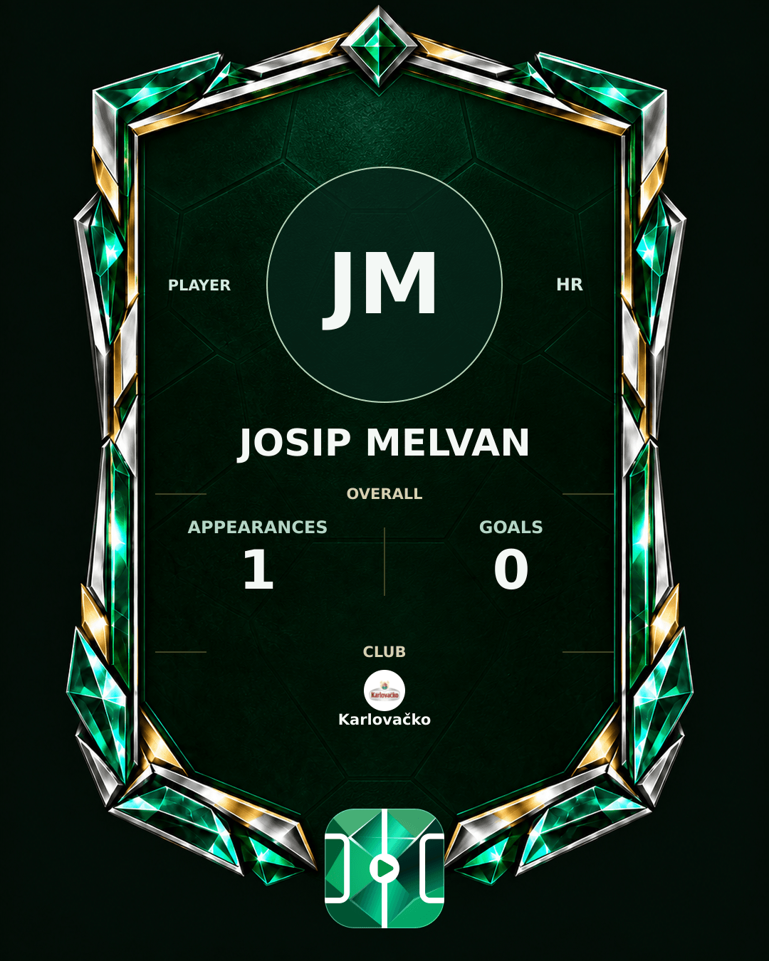 Josip Melvan's PLAYGRND profile graphic