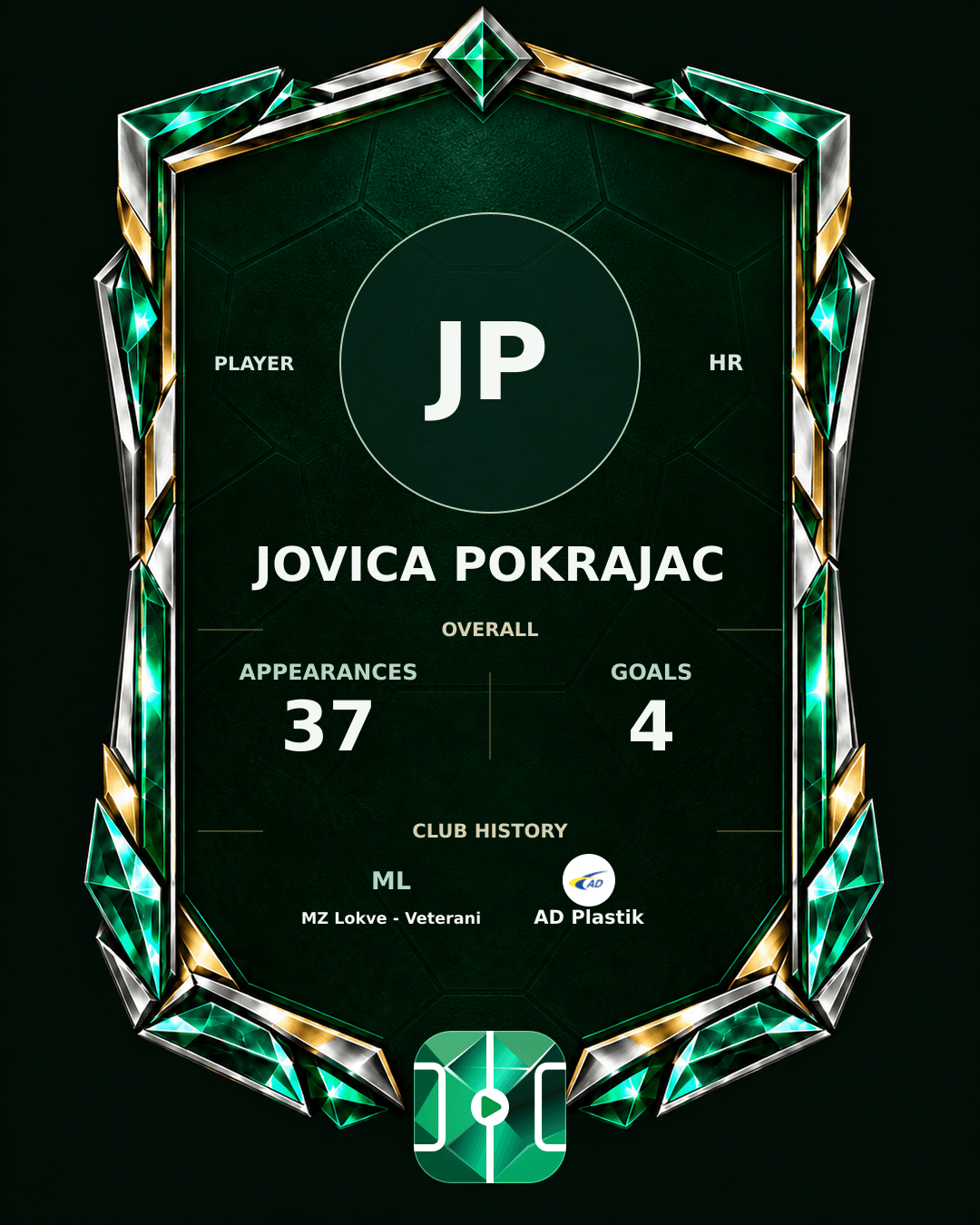 Jovica Pokrajac's PLAYGRND profile graphic