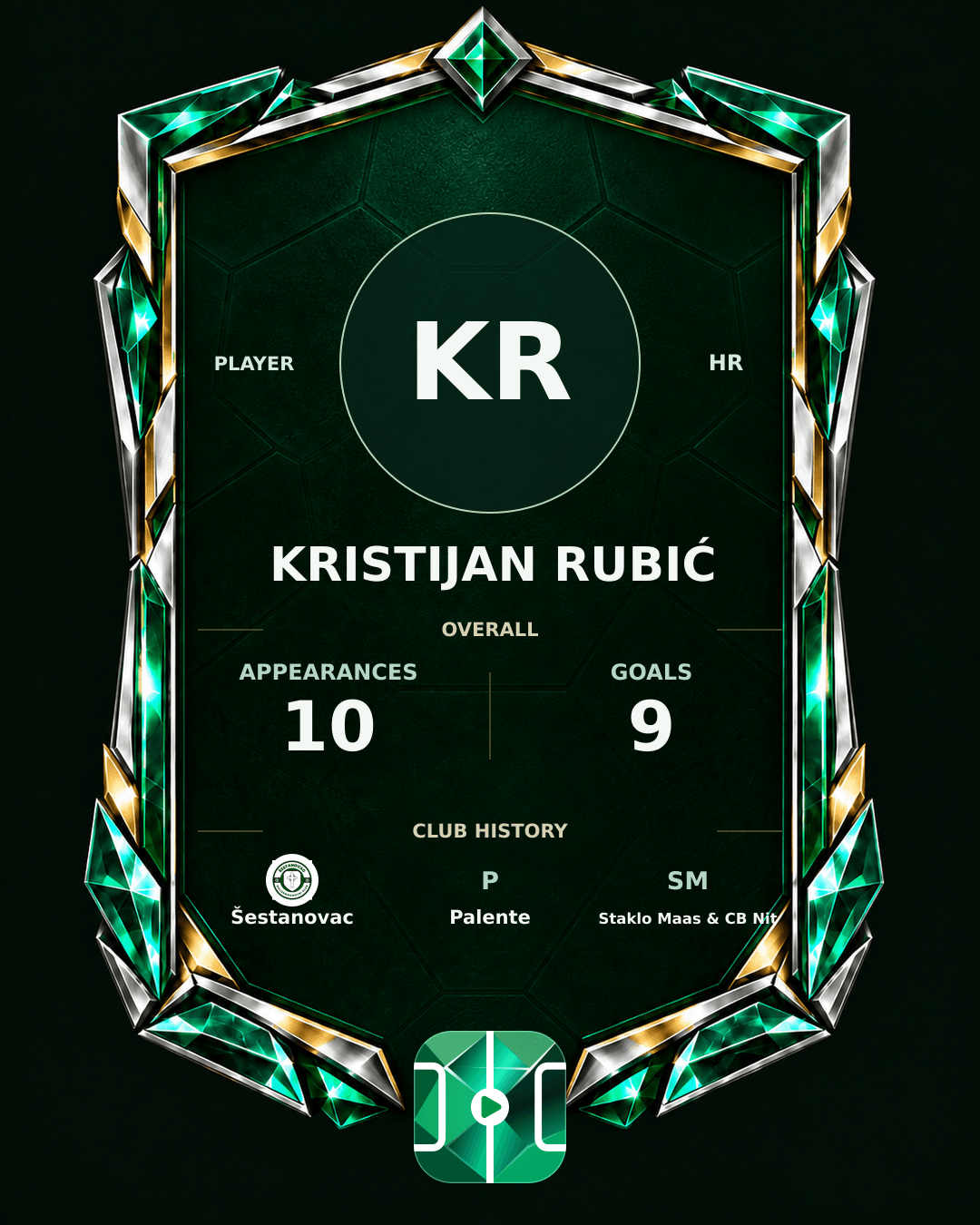 Kristijan Rubić's PLAYGRND profile graphic