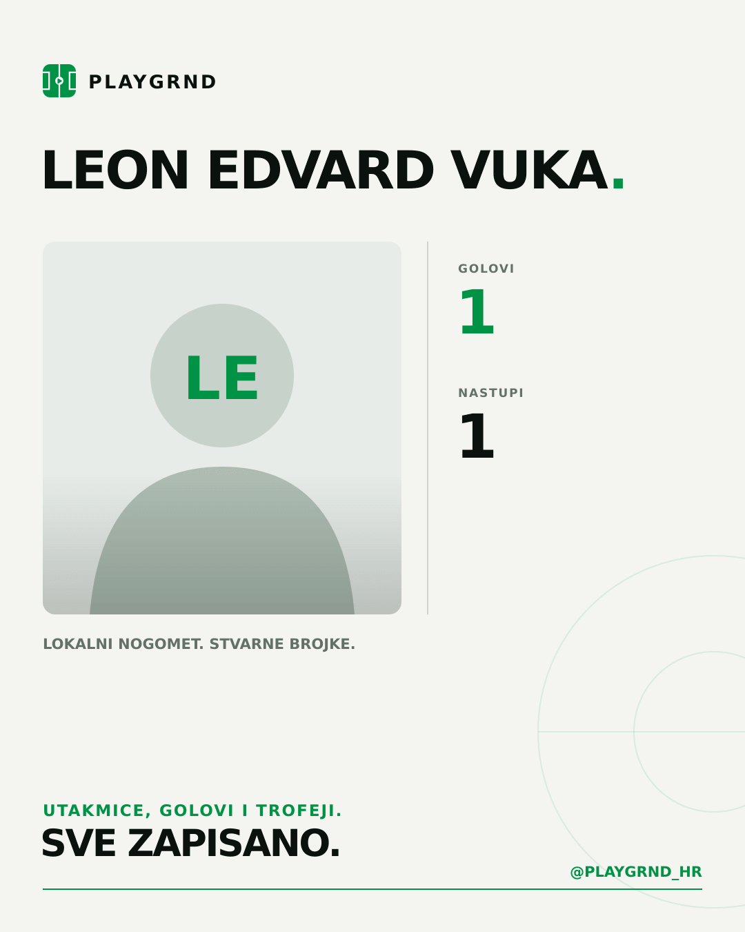 PLAYGRND grafika profila Leon Edvard Vuka