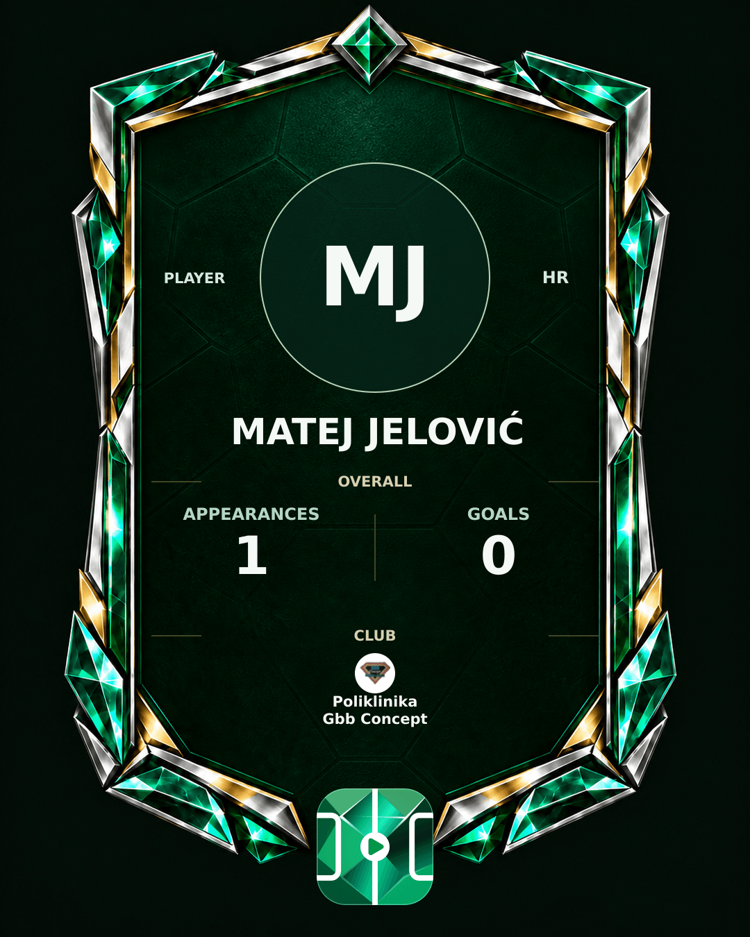 Matej Jelović's PLAYGRND profile graphic