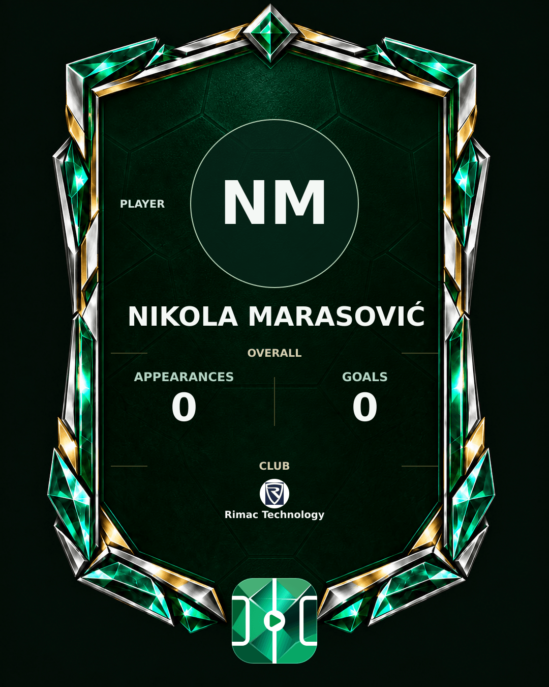 Nikola Marasović's PLAYGRND profile graphic