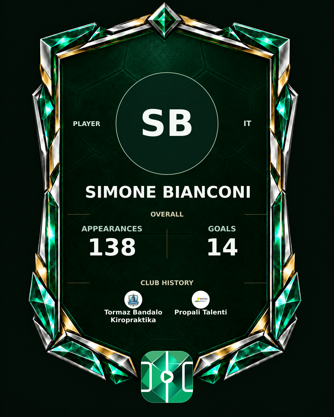 Simone Bianconi's PLAYGRND profile graphic