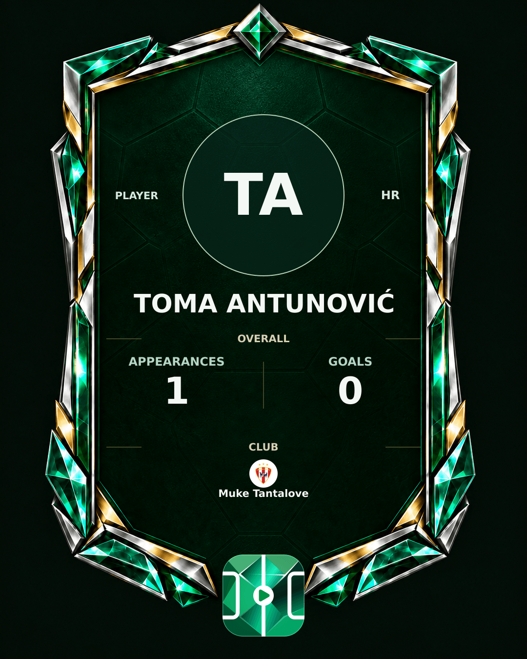 Toma Antunović's PLAYGRND profile graphic