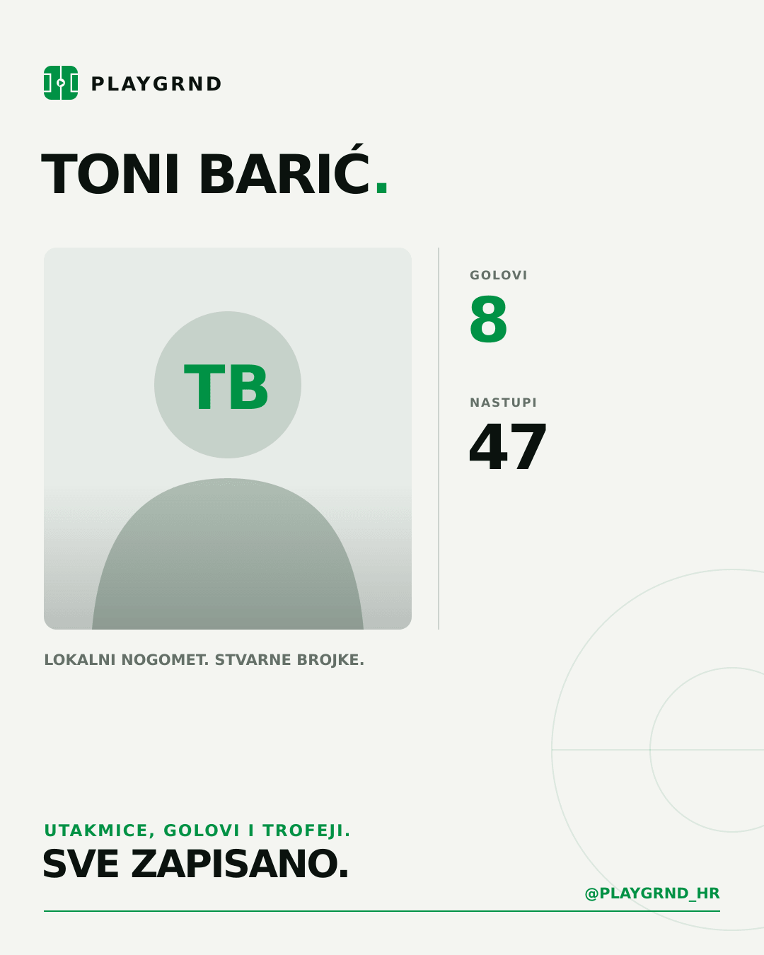 Toni Barić's PLAYGRND profile graphic