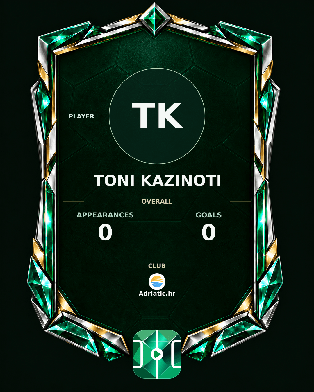 Toni Kazinoti's PLAYGRND profile graphic