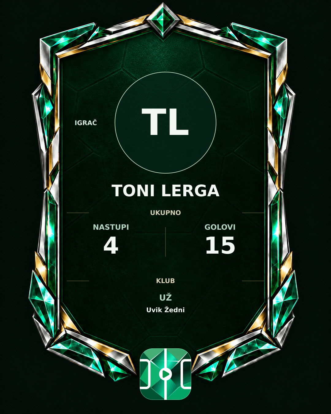 PLAYGRND grafika profila Toni Lerga