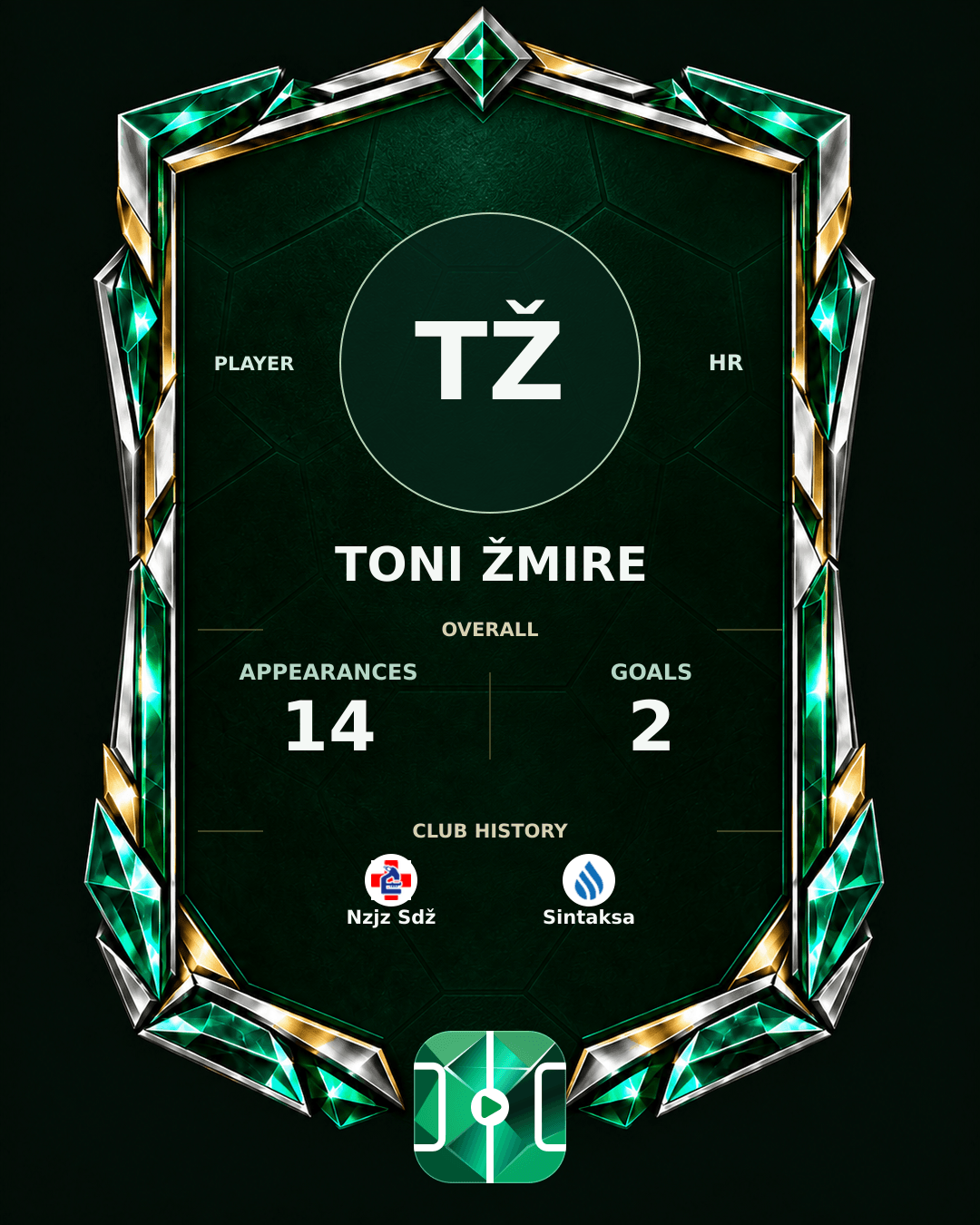 Toni Žmire's PLAYGRND profile graphic