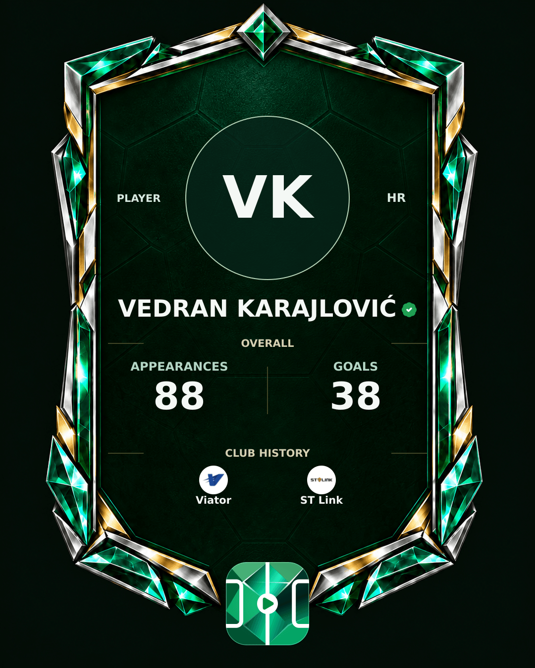 Vedran Karajlović's PLAYGRND profile graphic