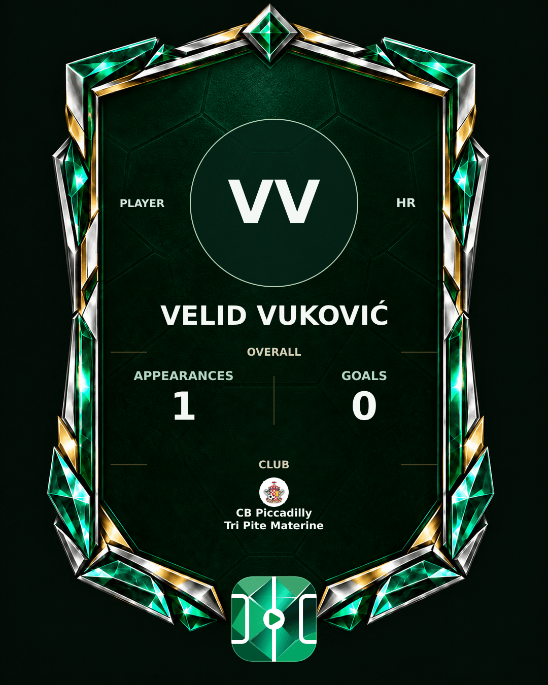 Velid Vuković's PLAYGRND profile graphic