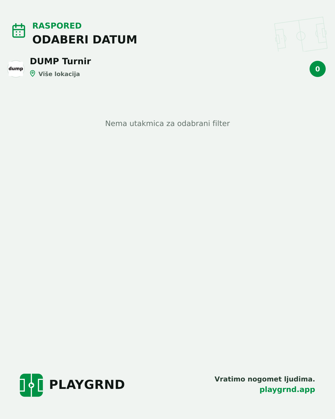 Raspored: DUMP Turnir