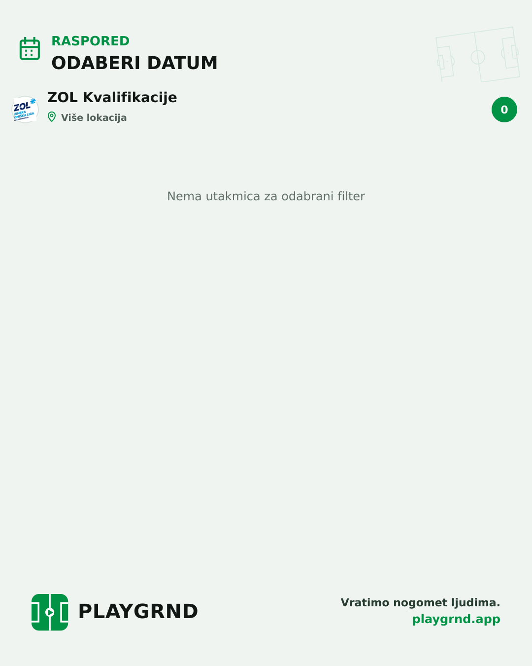 Raspored: ZOL Kvalifikacije