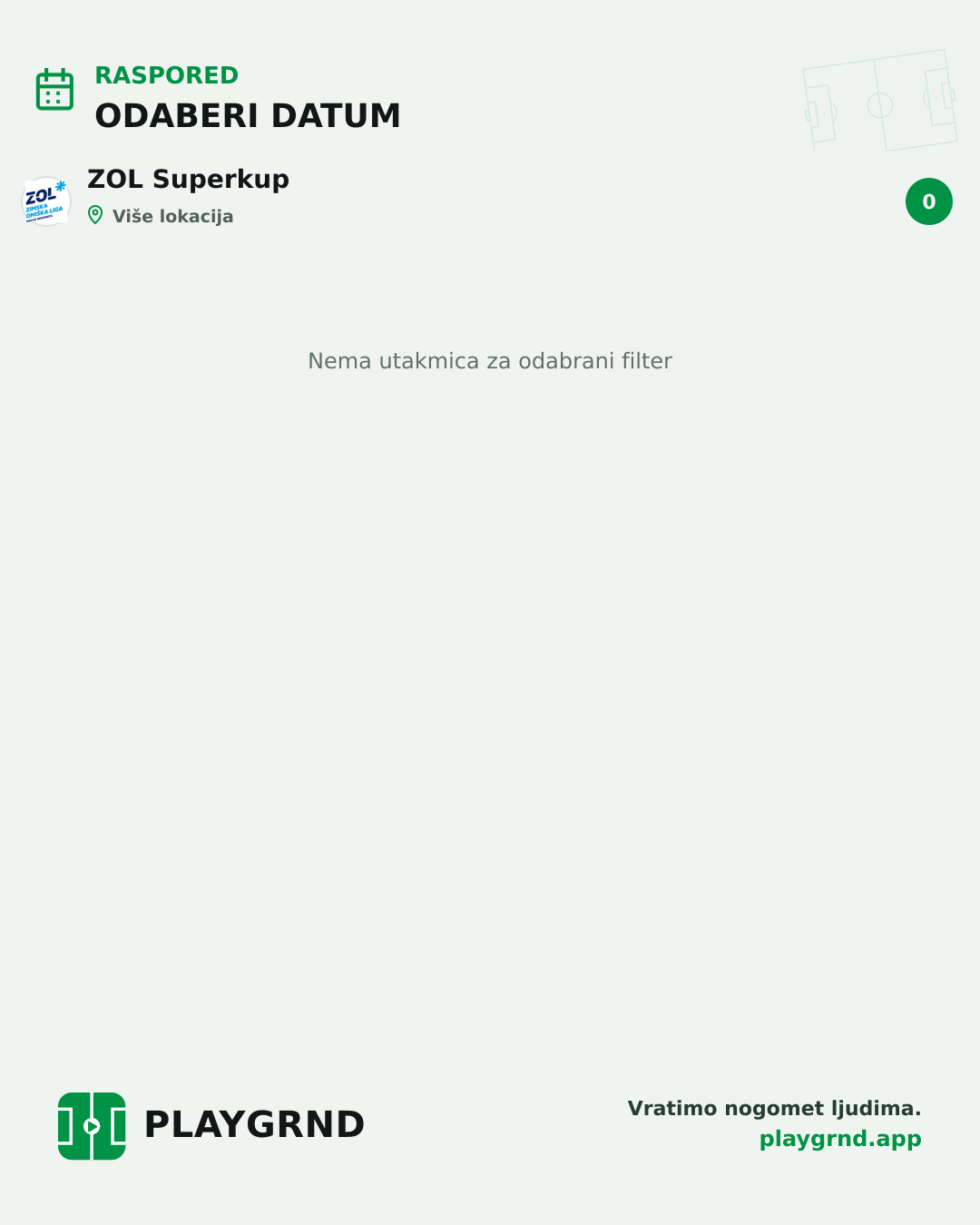 Raspored: ZOL Superkup