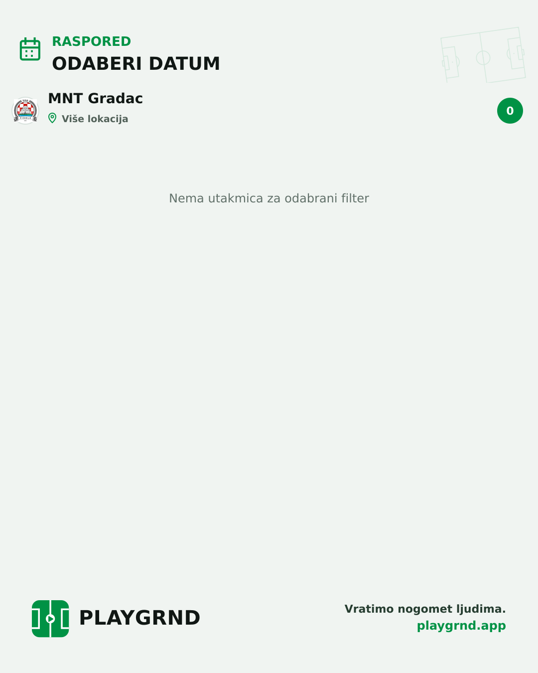 Raspored: MNT Gradac