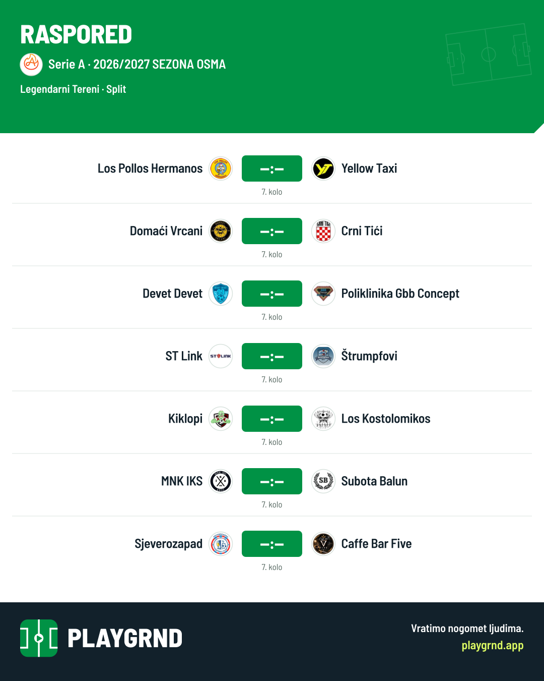 Raspored: Serie A