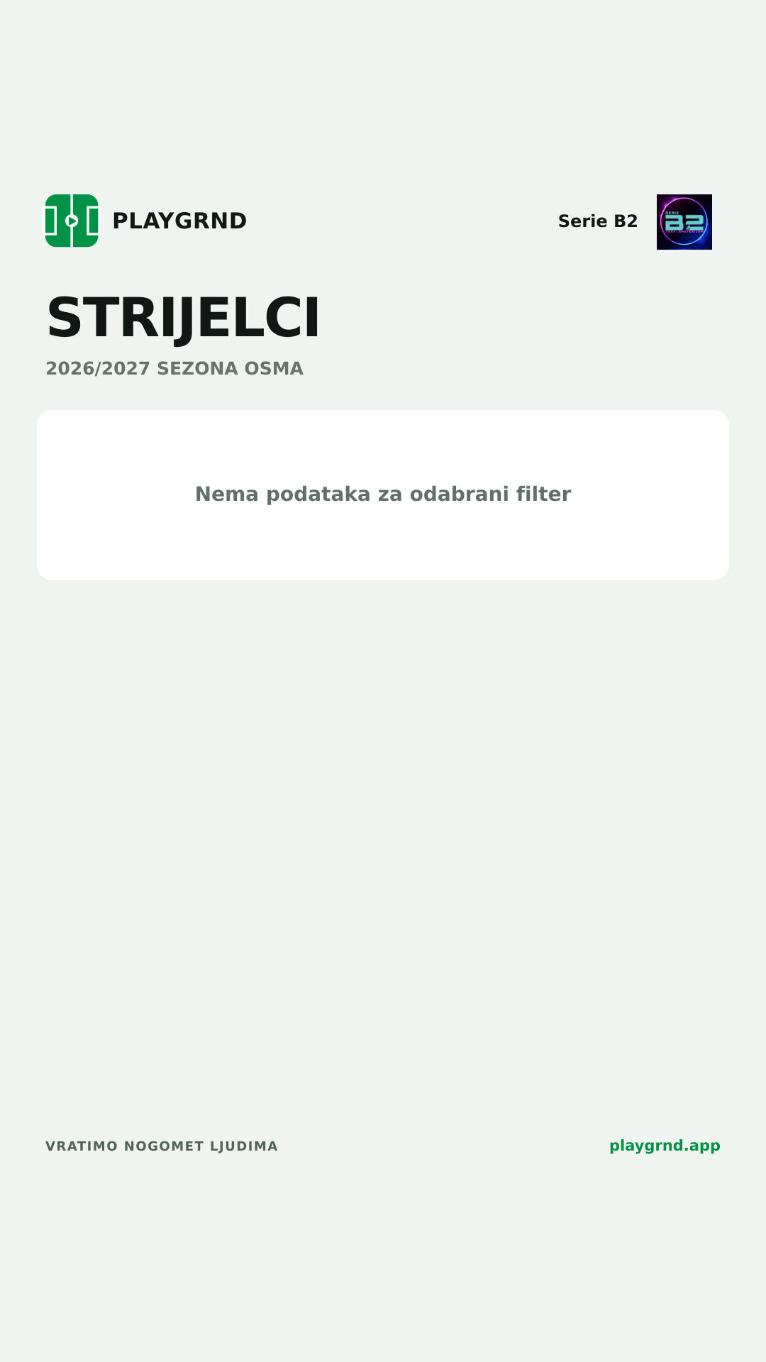 Strijelci: Serie B2